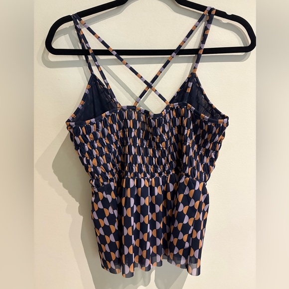 Anthropologie Mesh V Neck Tank Top Size Small - Picture 3 of 5
